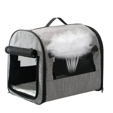 Practical foldable dog transport bag.