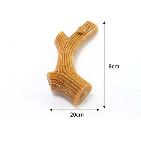 Durable dog chew toy with beef flavour.
