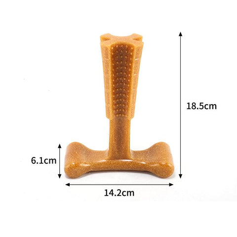 Durable dog chew toy with beef flavour.