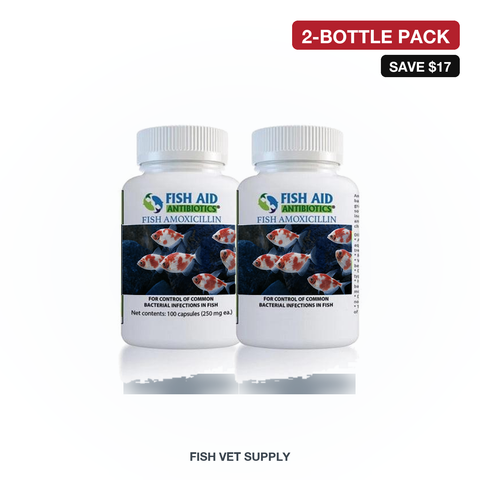 Amoxicillin Family Pack (Fish Mox 250 + Fish Mox 500, 100-count bottles)