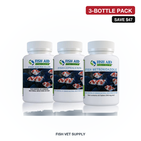 Pond & Koi Pack (Mox 500 + Ceph 500 + Zole 500, 100-count bottles)